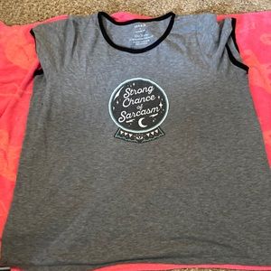 Strong chance of sarcasm size 4x tee from Torrid
